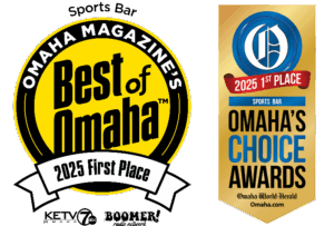 Sports-Bar_FIRST_PLACE_2025_BLACKWide copy Omaha Magazine's Best of Omaha Award, 2019 First Place Sports Bar