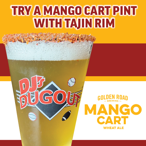 Try a Mango Cart Pint with Tajin Rim