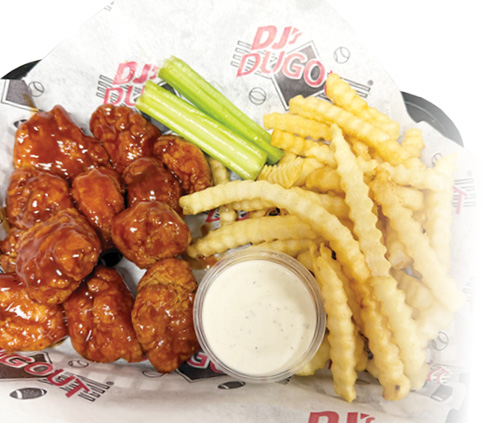 Boneless Wings & Fries